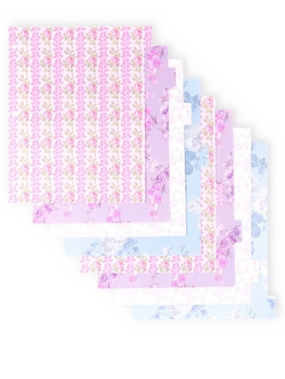 SHIPS Same Day! LoveShackFancy Floral Pastel Binder Dividers